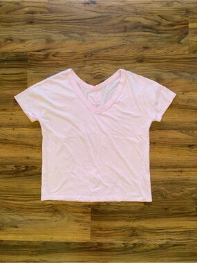 Pink aerie Oversized Voop Tee